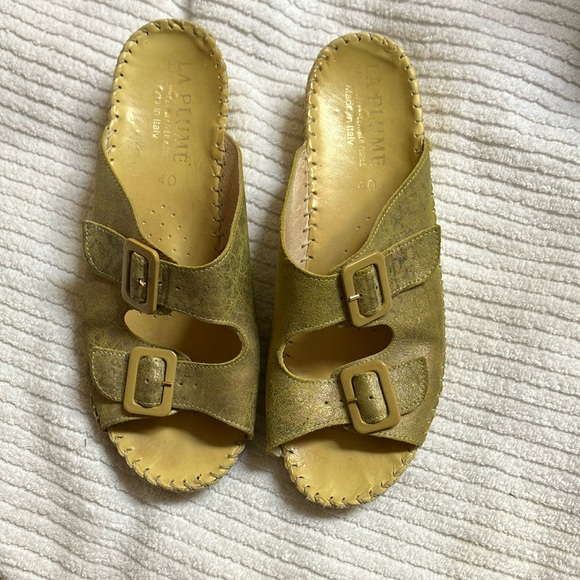 La Plume Jen Slip-on leather sandals - Picture 1 of 9